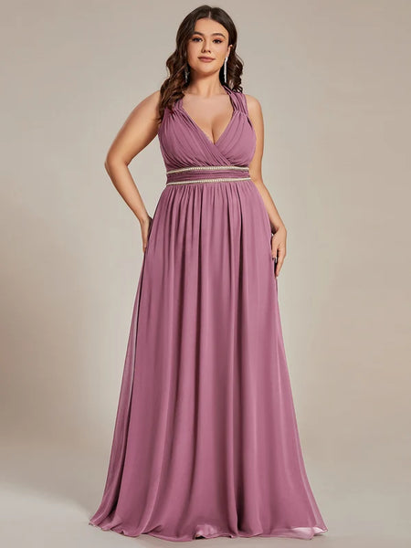 Vestido de Fiesta Talla XXXXL 26 — Orquídea Púrpura  — Entrega Inmediata