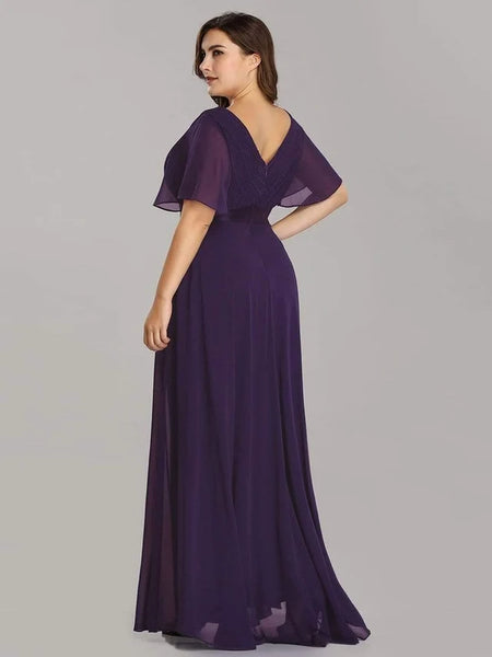 Vestido de Fiesta Talla M — Morado Oscuro  — Entrega Inmediata