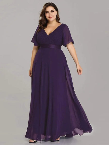 Vestido de Fiesta Talla M — Morado Oscuro  — Entrega Inmediata