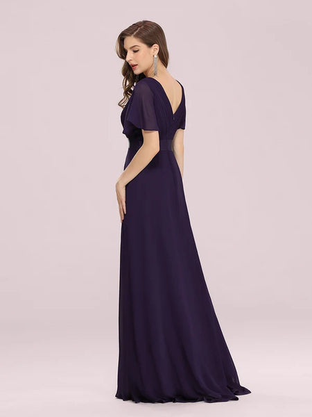 Vestido de Fiesta Talla M — Morado Oscuro  — Entrega Inmediata
