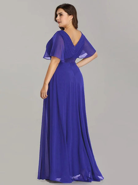 Vestido de Fiesta Talla XXXL 22 — Azul Zafiro — Entrega Inmediata