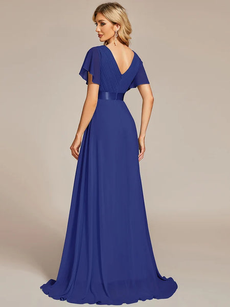 Vestido de Fiesta Talla XXXL 22 — Azul Zafiro — Entrega Inmediata
