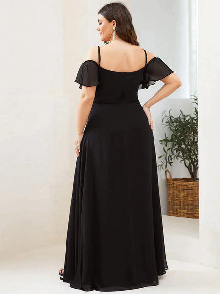 Vestido de Fiesta Talla XXXXL 24 — Negro — Entrega Inmediata