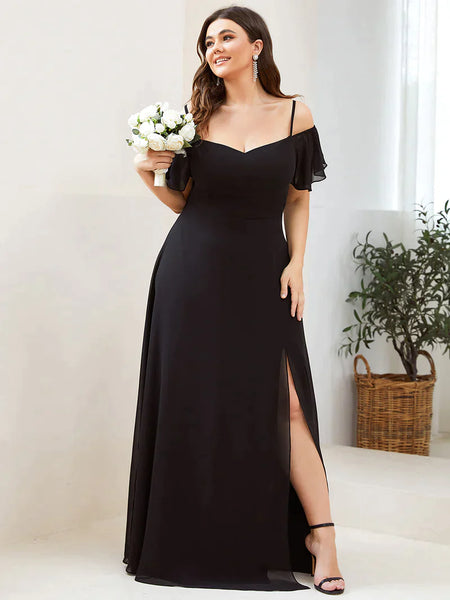 Vestido de Fiesta Talla XXXXL 24 — Negro — Entrega Inmediata