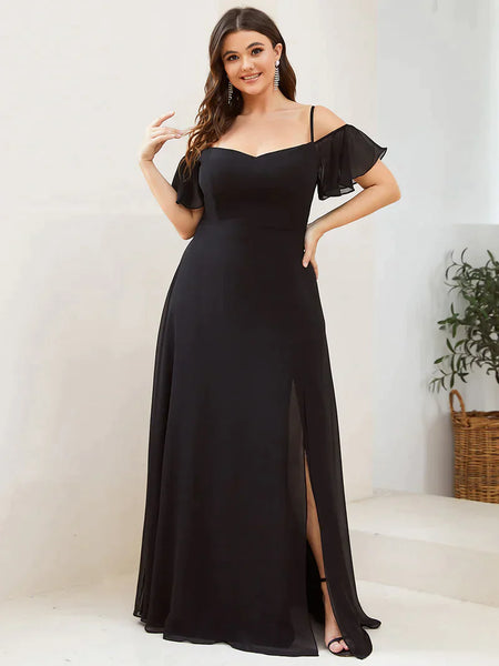 Vestido de Fiesta Talla XXXXL 24 — Negro — Entrega Inmediata