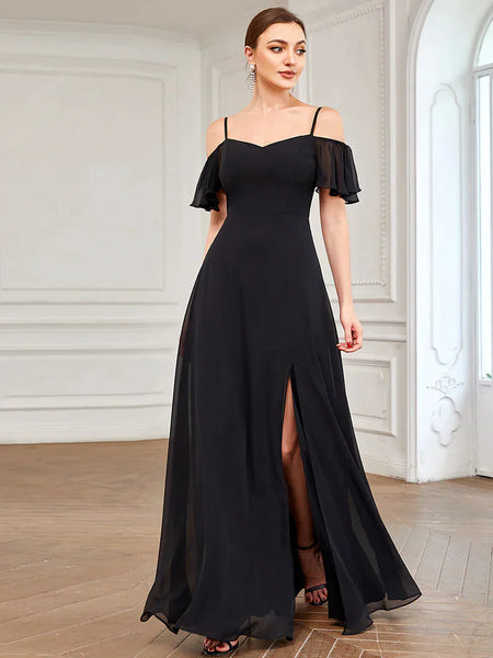 Vestido de Fiesta Talla XXXXL 24 — Negro — Entrega Inmediata