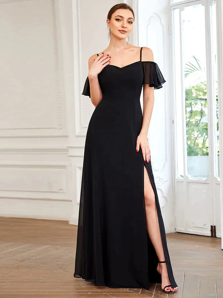 Vestido de Fiesta Talla XXXXL 24 — Negro — Entrega Inmediata
