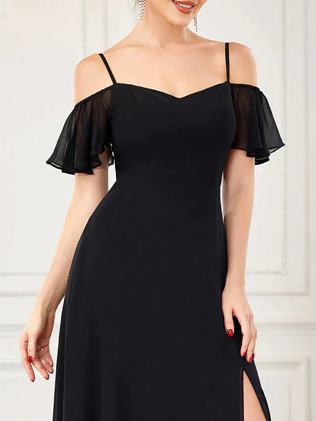 Vestido de Fiesta Talla XXXXL 24 — Negro — Entrega Inmediata