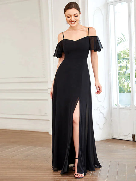Vestido de Fiesta Talla XXXXL 24 — Negro — Entrega Inmediata
