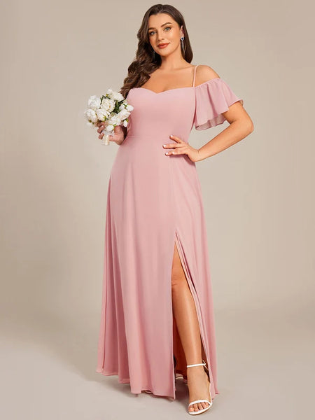 Vestido Largo de Fiesta Talla XS — Rosa Empolvado — Entrega Inmediata