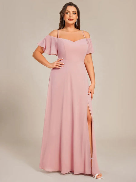 Vestido Largo de Fiesta Talla XS — Rosa Empolvado — Entrega Inmediata