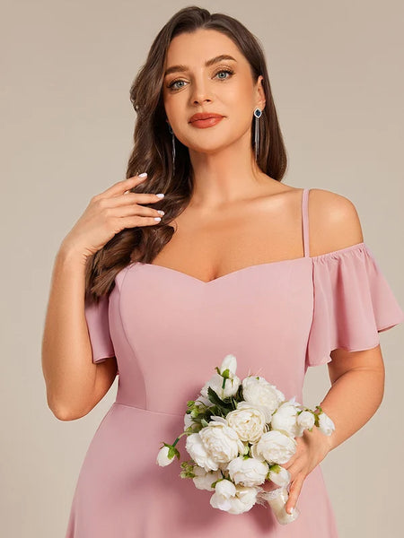 Vestido Largo de Fiesta Talla XS — Rosa Empolvado — Entrega Inmediata