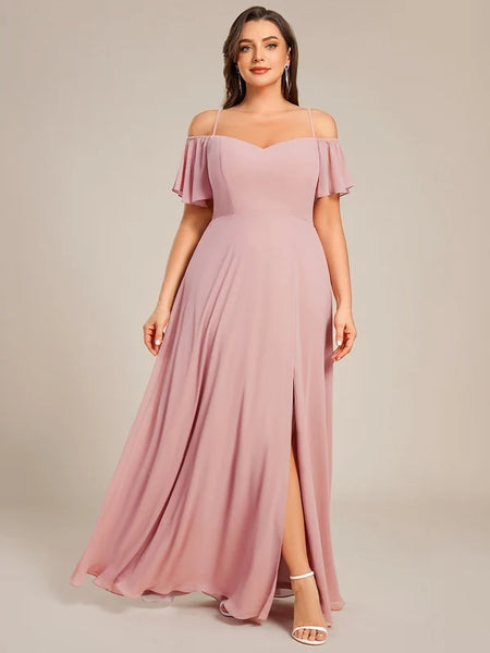 Vestido Largo de Fiesta Talla XS — Rosa Empolvado — Entrega Inmediata
