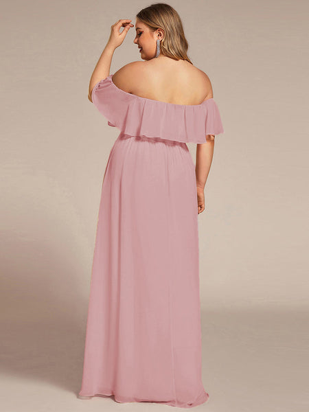 Vestido de Fiesta Talla XXS — Rosa Empolvado — Entrega Inmediata