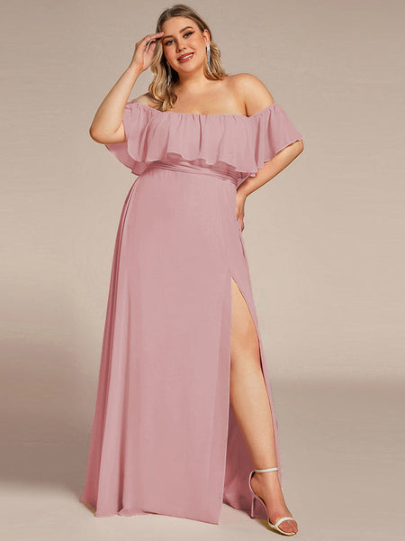 Vestido de Fiesta Talla XXS — Rosa Empolvado — Entrega Inmediata
