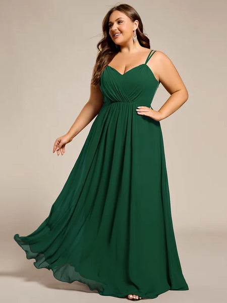 Vestido de Fiesta Talla XXXL 20 — Verde Oscuro — Entrega Inmediata