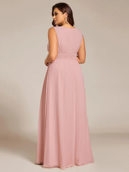 Vestido de Fiesta Talla XXXXL 24 — Rosa Empolvado — Entrega Inmediata