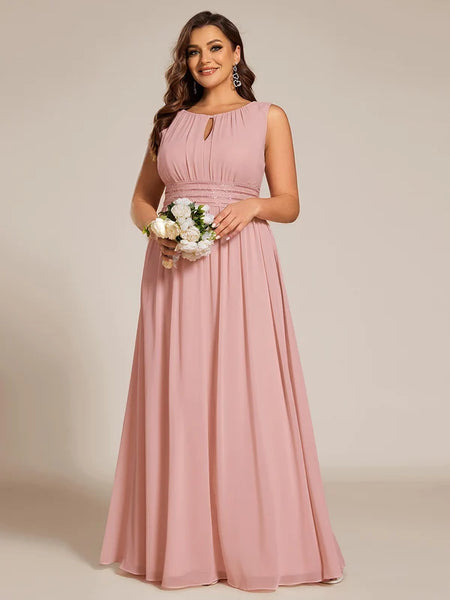 Vestido de Fiesta Talla XXXXL 24 — Rosa Empolvado — Entrega Inmediata