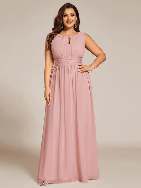 Vestido de Fiesta Talla XXXXL 24 — Rosa Empolvado — Entrega Inmediata