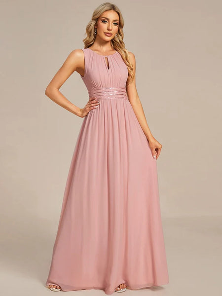 Vestido de Fiesta Talla XXXXL 24 — Rosa Empolvado — Entrega Inmediata
