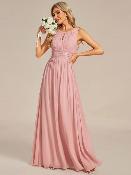Vestido de Fiesta Talla XXXXL 24 — Rosa Empolvado — Entrega Inmediata