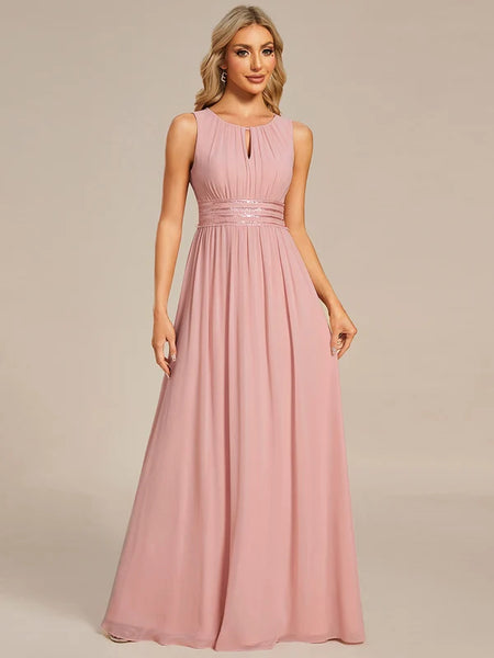 Vestido de Fiesta Talla XXXXL 24 — Rosa Empolvado — Entrega Inmediata