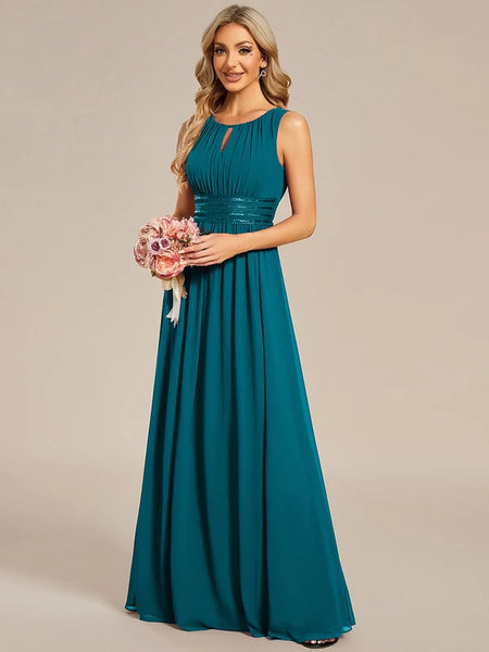 Vestido de Fiesta Talla XXL 16 — Azul Verdoso — Entrega Inmediata