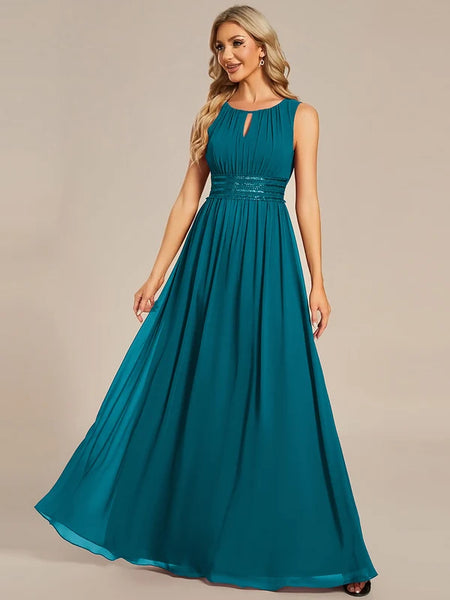 Vestido de Fiesta Talla XXL 16 — Azul Verdoso — Entrega Inmediata