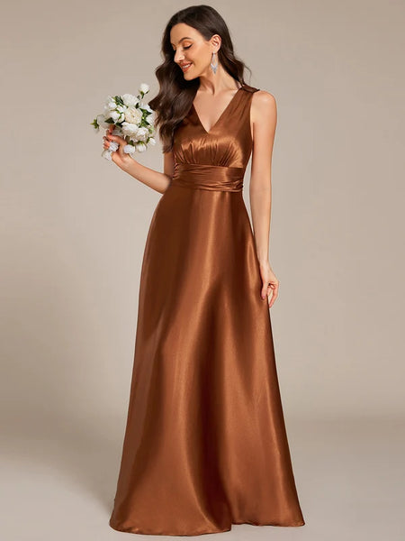 Vestido de Fiesta Talla XXL 16 — Cobre — Entrega Inmediata