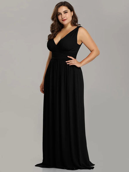 Vestido de Fiesta Talla XXXXL 26 — Negro — Entrega Inmediata