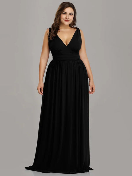 Vestido de Fiesta Talla XXXXL 26 — Negro — Entrega Inmediata