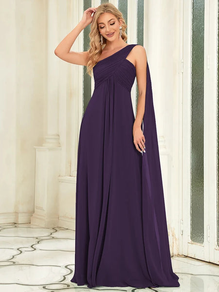 Vestido de Fiesta Talla XXXXL 24 — Morado Oscuro — Entrega Inmediata