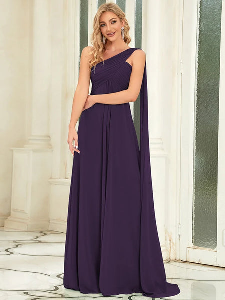 Vestido de Fiesta Talla XXXXL 24 — Morado Oscuro — Entrega Inmediata