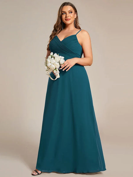 Vestido de Fiesta Talla L — Verde Azulado — Entrega Inmediata
