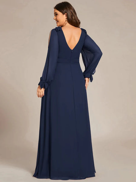 Vestido de Fiesta Talla XL — Azul Marino — Entrega Inmediata