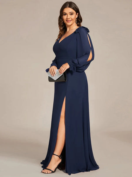 Vestido de Fiesta Talla XL — Azul Marino — Entrega Inmediata