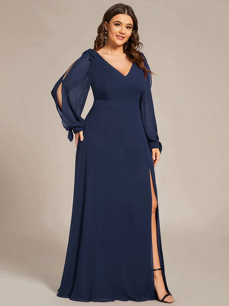 Vestido de Fiesta Talla XL — Azul Marino — Entrega Inmediata