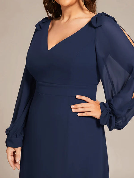 Vestido de Fiesta Talla XL — Azul Marino — Entrega Inmediata