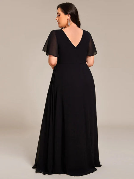 Vestido de Fiesta Talla XXXXL 24 —  Negro — Entrega Inmediata