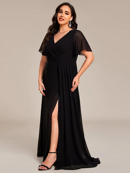 Vestido de Fiesta Talla XXXXL 24 —  Negro — Entrega Inmediata