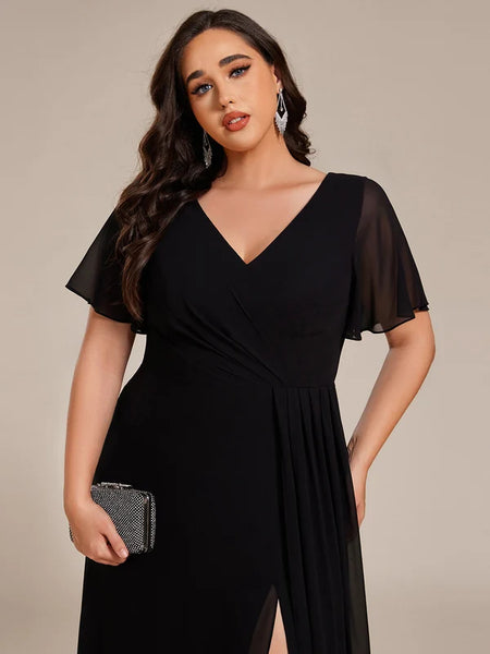 Vestido de Fiesta Talla XXXXL 24 —  Negro — Entrega Inmediata