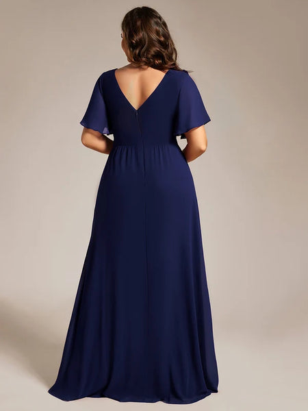 Vestido de Fiesta Talla XXXXL 26 —  Azul Marino — Entrega Inmediata