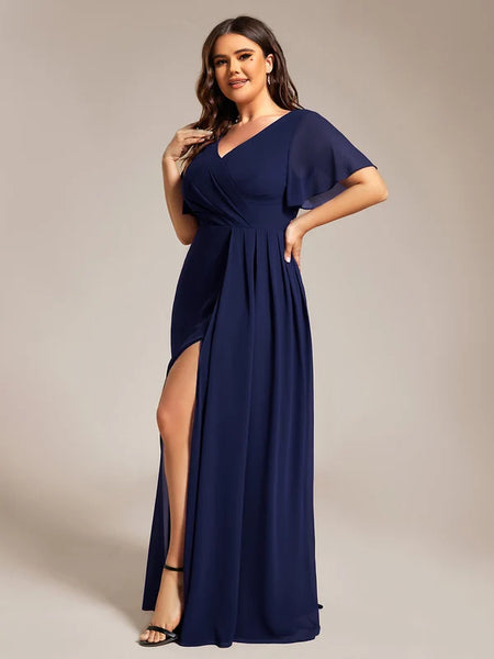Vestido de Fiesta Talla XXXXL 26 —  Azul Marino — Entrega Inmediata