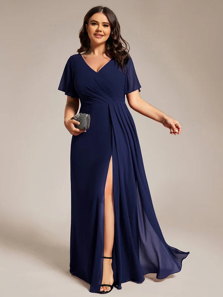 Vestido de Fiesta Talla XXXXL 26 —  Azul Marino — Entrega Inmediata