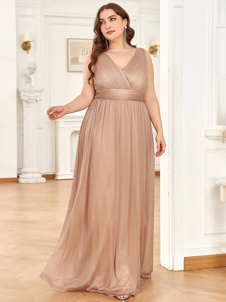 Vestido de Fiesta Talla M —  Oro Rosa — Entrega Inmediata