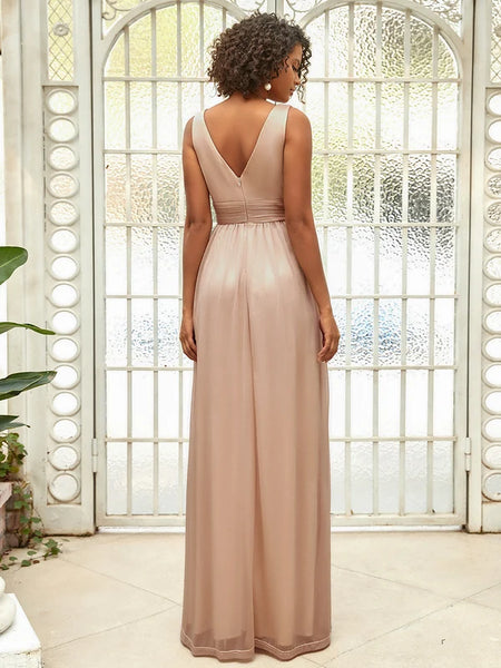 Vestido de Fiesta Talla M —  Oro Rosa — Entrega Inmediata