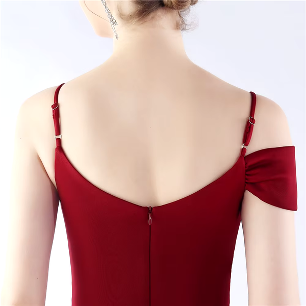 Vestido de Fiesta Talla L — Burdeo — Entrega Inmediata