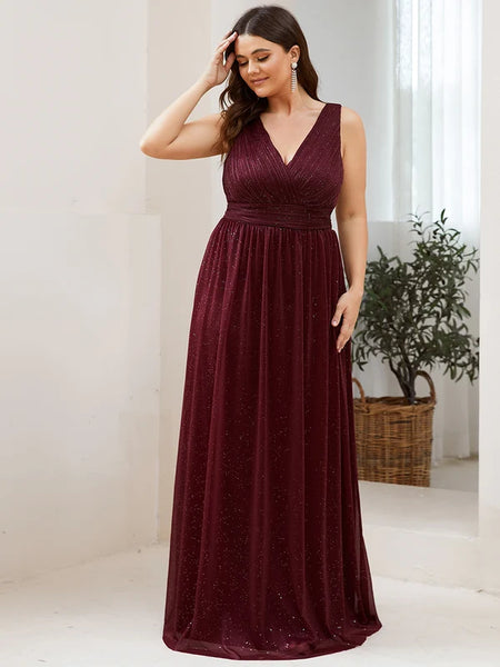Vestido de Fiesta Talla XL —  Burdeo — Entrega Inmediata