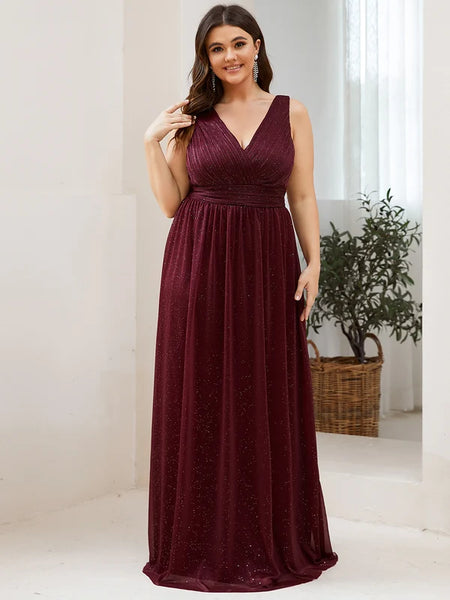 Vestido de Fiesta Talla XL —  Burdeo — Entrega Inmediata