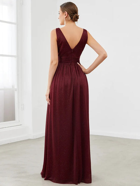 Vestido de Fiesta Talla XL —  Burdeo — Entrega Inmediata